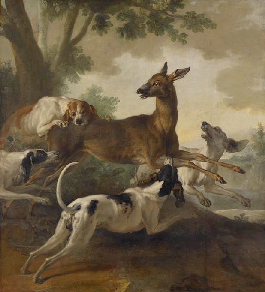 La chasse au chevreuil - 1725 - © Joconde - Musée des Beaux-Arts de Rouen - Carole Loisel - Catherine Lancien